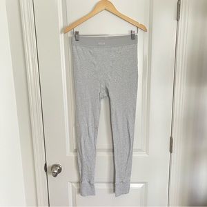SKIMS COTTON RIB LEGGING - light heather grey